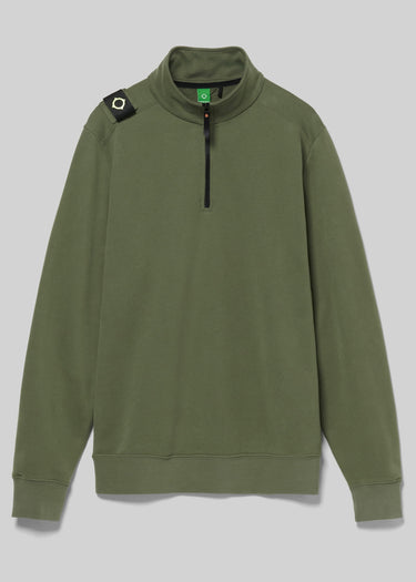 MA.Strum Truien Training quarter zip sweatshirt - bronze green