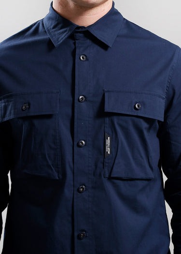 Marshall Artist Overshirts Frenzo ls shirt - navy
