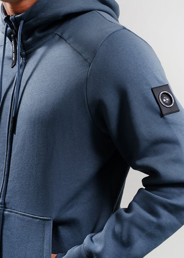 Marshall Artist Vesten Siren full zip hood - slate blue