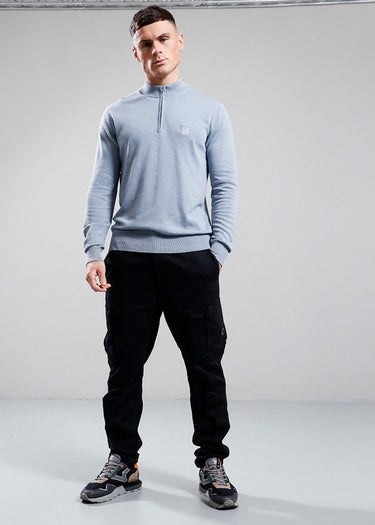 Marshall Artist Truien Siren knitted 1/4 zip - nardo grey