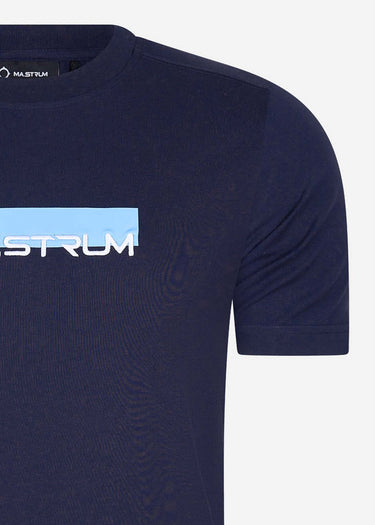 MA.Strum T-shirts MA.Strum block print tee - ink navy