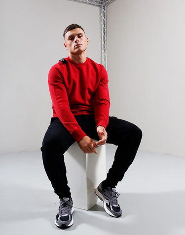 MA.Strum Truien Core crew sweatshirt - carmine red