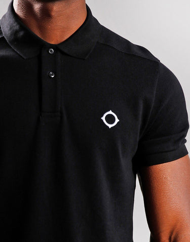 MA.Strum Polo's SS pique polo - jet black