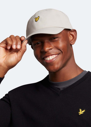 Lyle & Scott Petten Ripstop baseball cap - cold grey