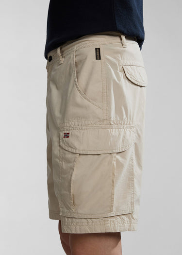 Napapijri Korte Broeken Noto 2.0 short - beige silvr