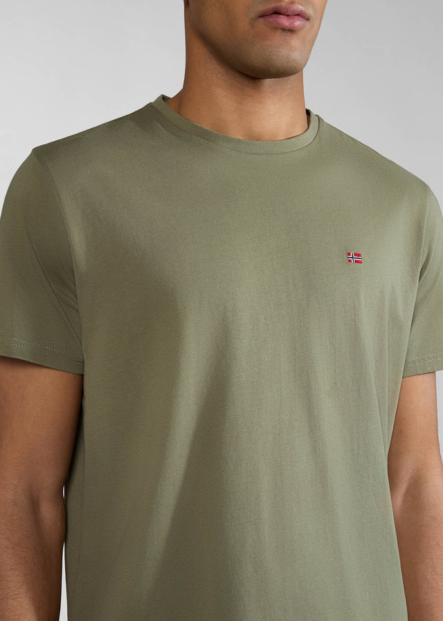 Napapijri T-shirts Salis ss sum t-shirt - green lichen