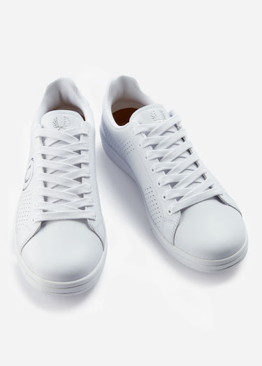 Fred Perry Schoenen B721 perf leather branded - white black