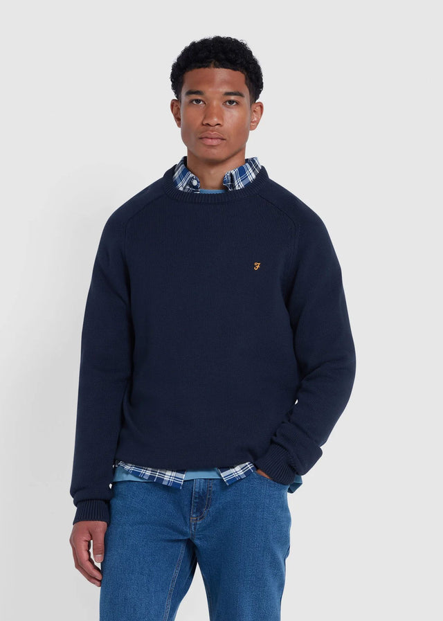 Farah Truien Sweater kingsbury crew sweat - true navy