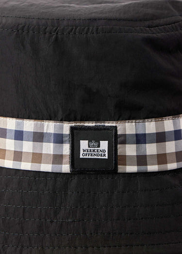 Weekend Offender Bucket Hats Queensland - black mid house check