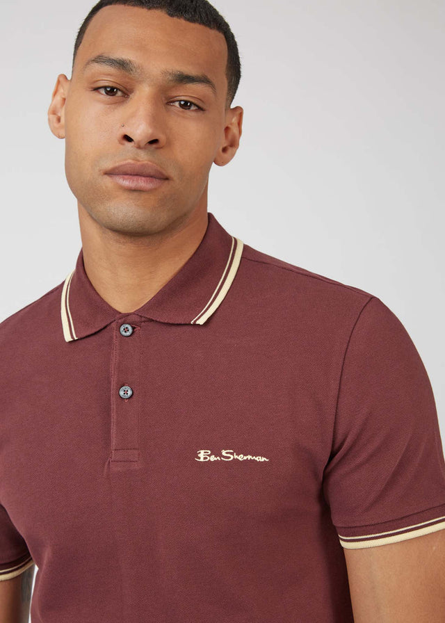 Ben Sherman Polo's Signature polo - aubergine