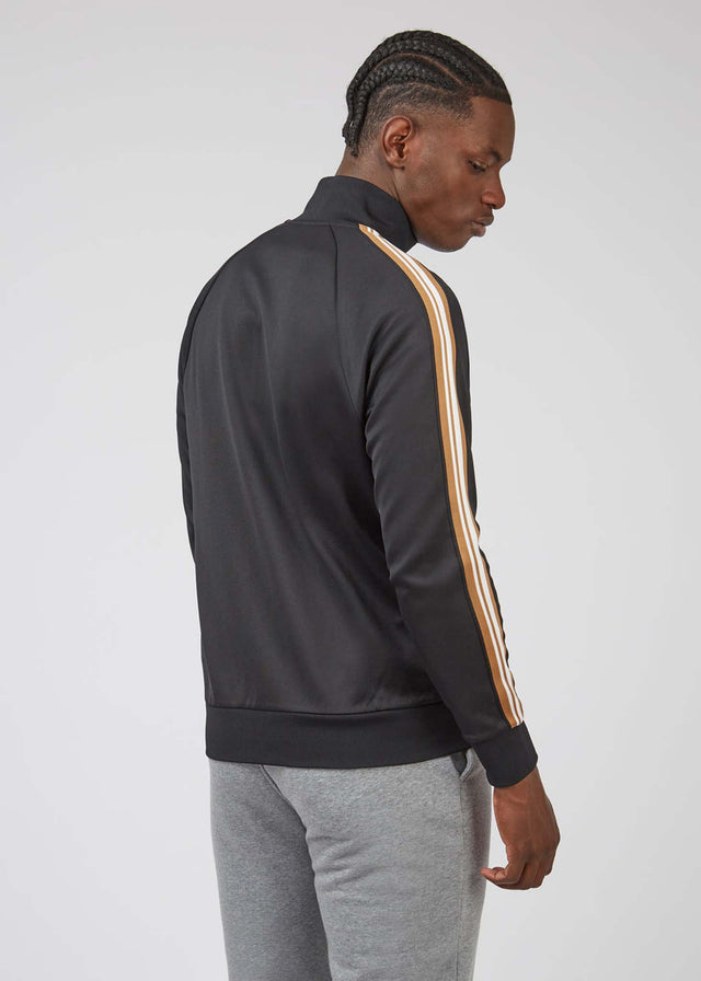 Ben Sherman Vesten House taped track top - black