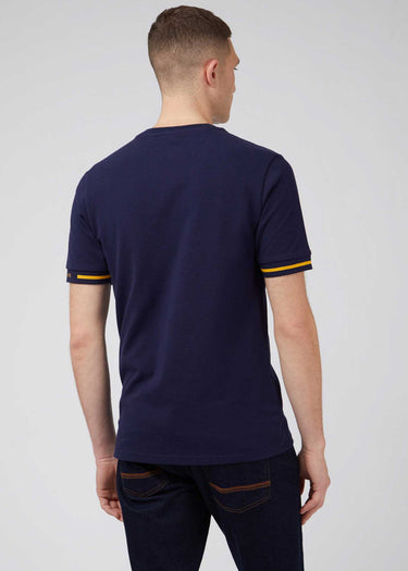 Ben Sherman T-shirts Pique tee - marine