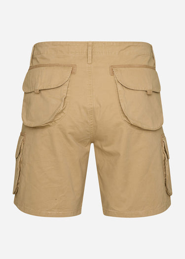 Peaceful Hooligan Korte Broeken Bunker shorts - stone