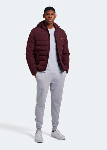 Lyle & Scott Jassen Lightweight puffer jacket - burgundy