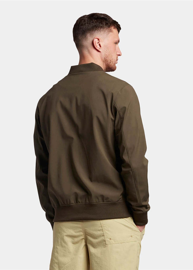 Lyle & Scott Jassen Softshell bomber jacket - olive