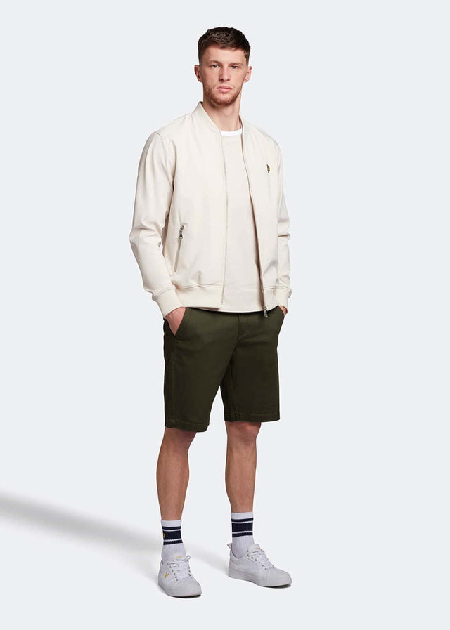 Lyle & Scott Jassen Softshell bomber jacket - light mist