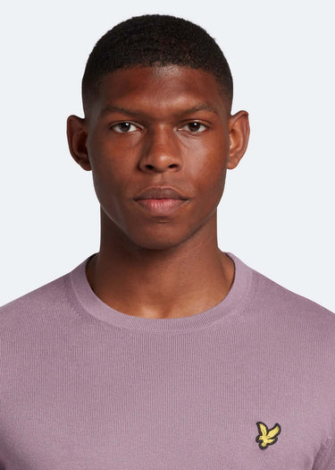 Lyle & Scott Truien Cotton merino crew jumper - billboard purple