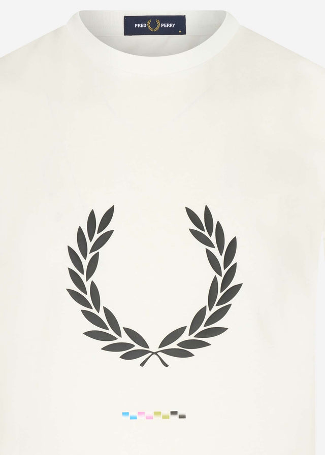 Fred Perry T-shirts Print registration t-shirt - snow white