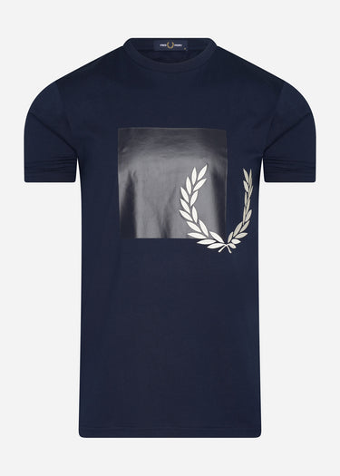 Fred Perry T-shirts Tonal graphic t-shirt - carbon blue