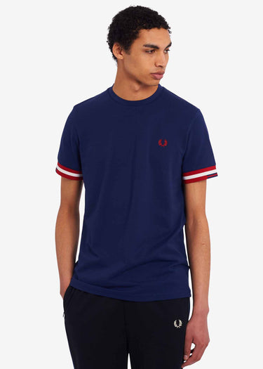 Fred Perry T-shirts Abstract cuff t-shirt - french navy