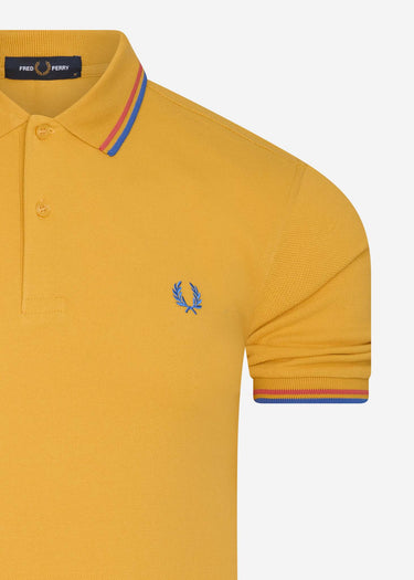 Fred Perry Polo's Twin tipped fred perry shirt - dijon yellow