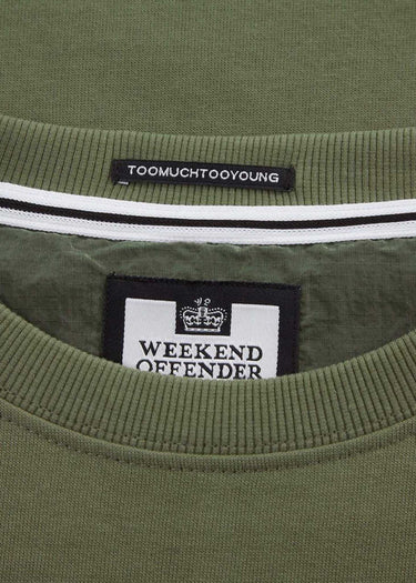 Weekend Offender Truien F bomb - green clay