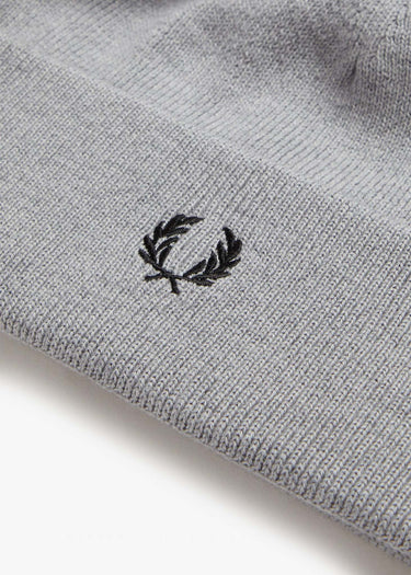 Fred Perry Mutsen Merino wool beanie - steel marl