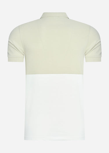 Fred Perry Polo's Embroidered panel polo shirt - light oyster