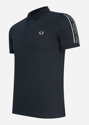 Fred Perry Polo's Taped sleeve polo shirt - black