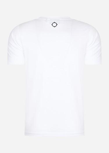 MA.Strum T-shirts Half body print tee - optic white