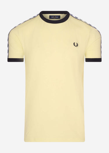 Fred Perry T-shirts Taped ringer t-shirt - lemon sorbet