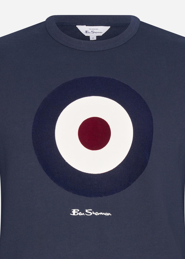 Ben Sherman Truien Signature target sweat - dark navy