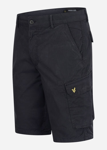 Lyle & Scott Korte Broeken Wembley cargo short - jet black