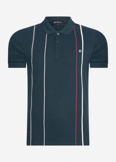 Ben Sherman Polo's Vertical stripe polo - midnight