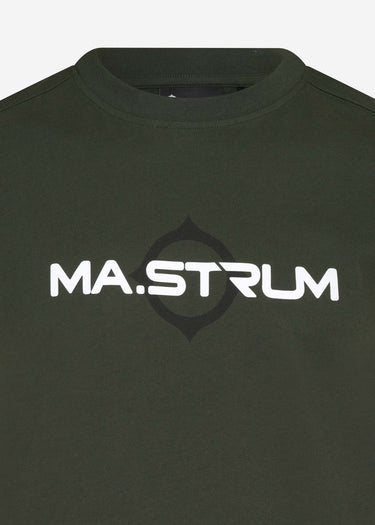 MA.Strum T-shirts SS logo print tee - oil slick