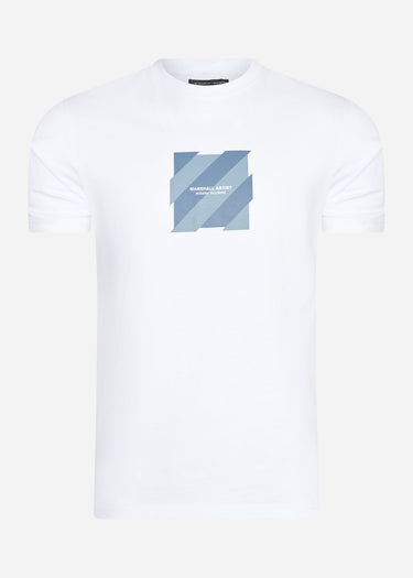 Marshall Artist T-shirts Chevron box logo t-shirt - white