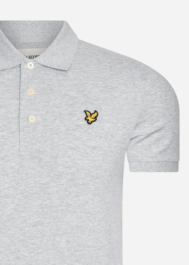 Lyle & Scott Polo's Plain polo shirt - light grey marl
