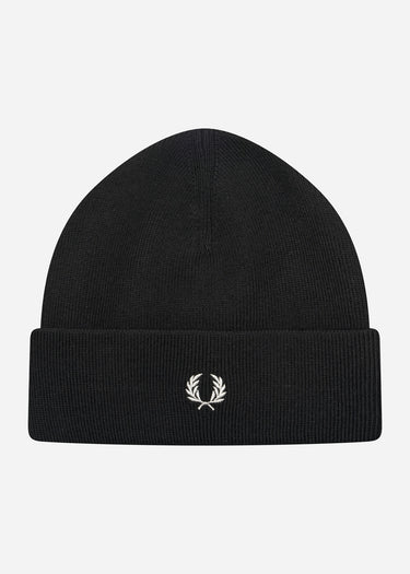 Fred Perry Mutsen Merino wool beanie - black
