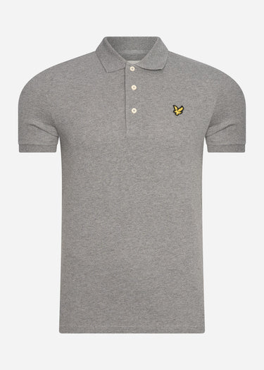 Lyle & Scott Polo's Plain polo shirt - mid grey marl