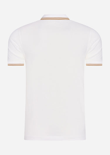 Fred Perry Polo's Twin tipped fred perry shirt - snow white desert desert