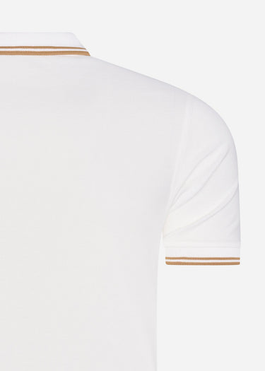 Fred Perry Polo's Twin tipped fred perry shirt - snow white desert desert