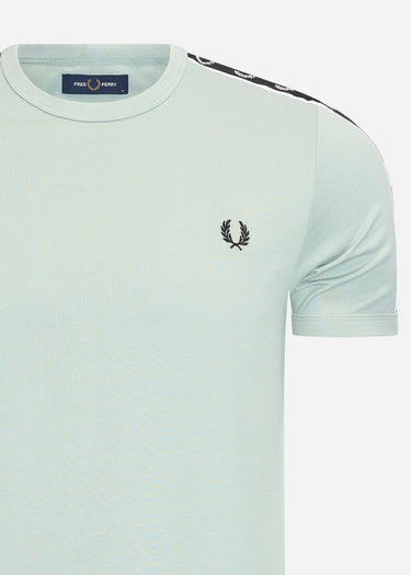Fred Perry T-shirts Taped ringer t-shirt - silver blue black