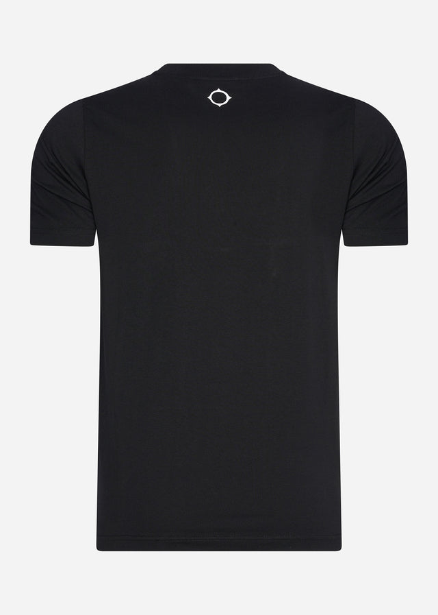 MA.Strum T-shirts Block print logo tee - jet black