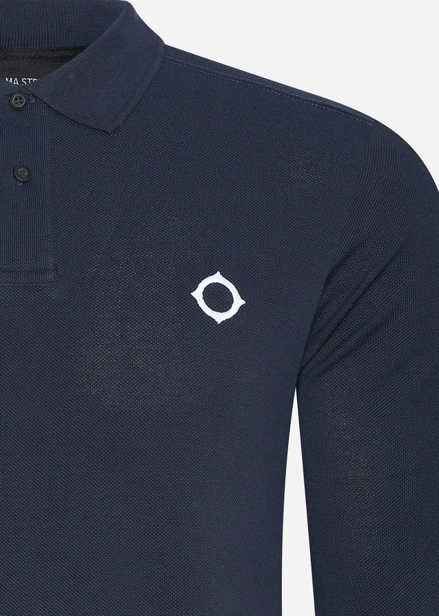 MA.Strum Longsleeve Polo's LS pique polo - ink navy