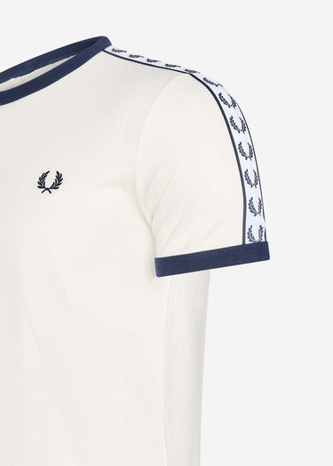 Fred Perry T-shirts Taped ringer t-shirt - snow white