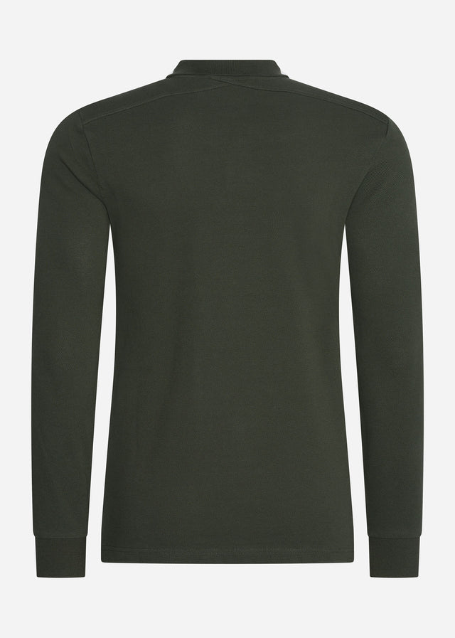 MA.Strum Longsleeve Polo's LS pique polo - oil slick