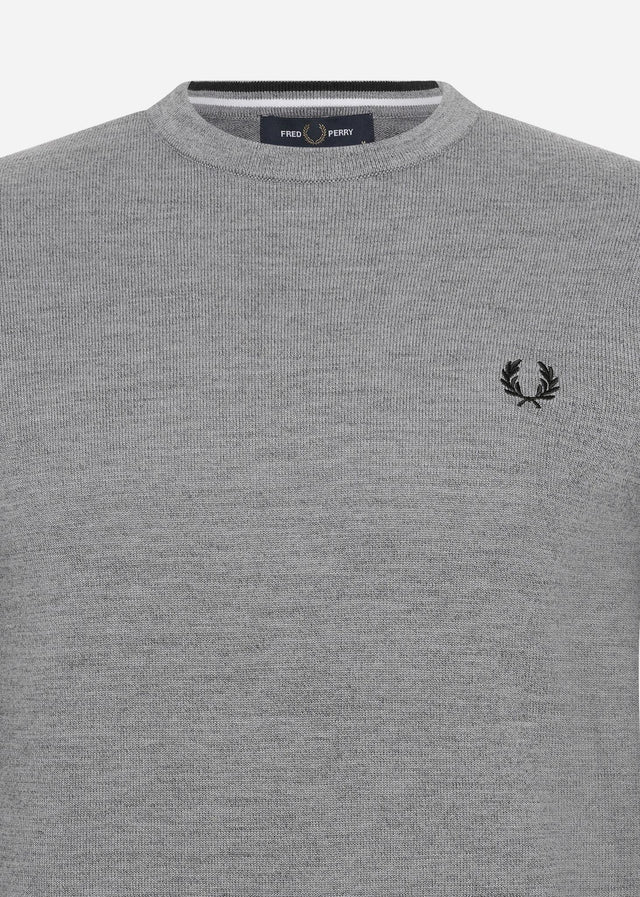Fred Perry Truien Classic crew neck jumper - grey marl