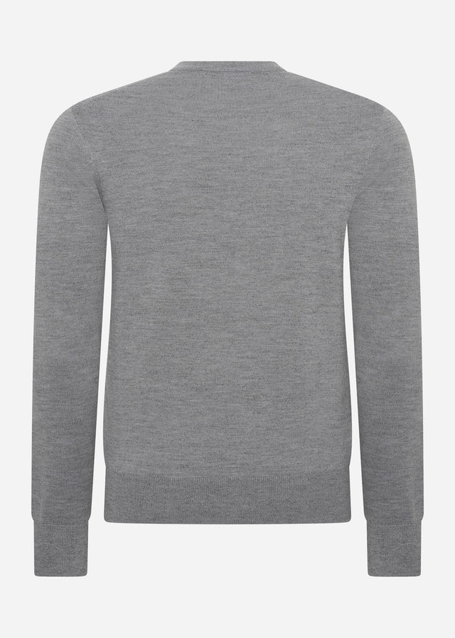 Fred Perry Truien Classic crew neck jumper - grey marl