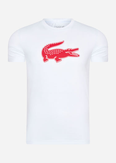 Lacoste T-shirts Printed t-shirt - white fireman