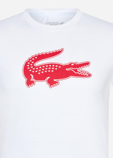 Lacoste T-shirts Printed t-shirt - white fireman